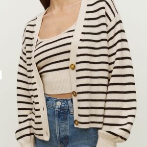 Reformation Varenne Cashmere Tank & Cardi Set